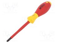 Screwdriver; insulated; PlusMinus cross PZ-type; SL/PZ2; 1kVAC WIHA