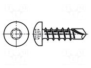 Screw; 3.5x13; Head: cheese head; octagon; S1; hardened steel; zinc BOSSARD