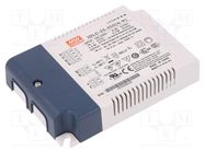 Power supply: switched-mode; LED; 25W; 49÷70VDC; 350mA; 90÷295VAC MEAN WELL