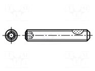 Screw; withTuflok patch; M3x6; 0.5; Head: without head; hex key BOSSARD
