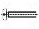 Screw; M4x8; 0.7; Head: cheese head; slotted; 1,2mm; DIN 85A BOSSARD