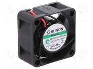 Fan: DC; axial; 12VDC; 40x40x20mm; 18.25m3/h; 27.5dBA; Vapo; 8000rpm SUNON