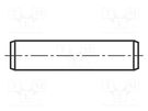 Cylindrical stud; steel; BN 855; Ø: 2mm; L: 8mm; DIN 7; ISO 2338 BOSSARD