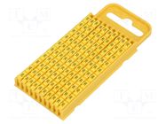 Markers; Marking: R; 4.3÷5.3mm; polyamide; yellow; -40÷85°C; WIC HELLERMANNTYTON