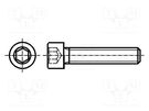 Screw; M4x12; 0.7; Head: cheese head; hex key; HEX 3mm; steel; zinc BOSSARD