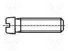 Screw; M3x4; 0.5; Head: cheese head; slotted; 0,9mm; steel; zinc BOSSARD