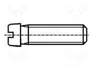 Screw; M2x5; 0.4; Head: cheese head; slotted; 0,5mm; steel; zinc BOSSARD