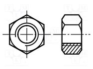 Nut; hexagonal; M10; 1.5; polyamide; H: 8mm; 17mm; DIN 555; ISO 4034 BOSSARD