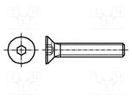 Screw; M4x16; 0.7; Head: countersunk; hex key; HEX 2,5mm; steel BOSSARD