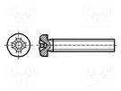 Screw; M2x10; 0.4; Head: cheese head; Phillips; PH1; steel; zinc BOSSARD