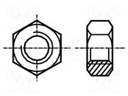 Nut; hexagonal; M1,6; 0.35; acid resistant steel A4; 3.2mm; BN 629 BOSSARD