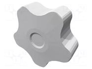 Knob; Ø: 50mm; Ext.thread: M8; 25mm; H: 32mm; technopolymer PP ELESA+GANTER