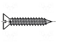 Screw; 2.2x16; Head: countersunk; slotted; 0.6mm; hardened steel BOSSARD