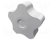 Knob; Ø: 40mm; Int.thread: M8; 18mm; H: 27mm; technopolymer PP ELESA+GANTER