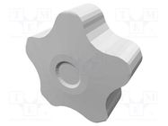 Knob; Ø: 40mm; Int.thread: M10; 17mm; H: 27mm; technopolymer PP ELESA+GANTER