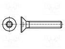 Screw; M6x16; 1; Head: countersunk; Torx®; TX30; A2 stainless steel BOSSARD