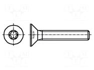 Screw; M5x16; 0.8; Head: countersunk; Torx®; TX25; ISO 14581 BOSSARD