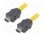 Cable; ix Industrial®; ix Industrial plug,both sides; PVC; 1m HARTING