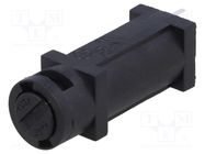 Fuse holder; cylindrical fuses; vertical; 5x20mm; -20÷85°C; black BULGIN
