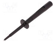 Probe tip; 16A; black; Socket size: 4mm; Plating: nickel plated SCHÜTZINGER