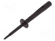 Measuring tip; 16A; black; Socket size: 4mm; Insulation: polyamide SCHÜTZINGER