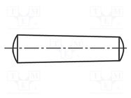 Cone stud; hardened steel; BN 859; Ø: 2mm; L: 20mm; DIN 1; ISO 2339 BOSSARD