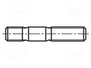 Screw; M10x30; 1.5; Head: without head; steel; zinc; DIN 939 BOSSARD