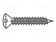 Screw; 2.9x9.5; Head: countersunk; slotted; 0.8mm; hardened steel BOSSARD