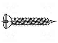 Screw; 2.9x9.5; Head: countersunk; slotted; 0.8mm; hardened steel BOSSARD