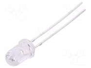 LED; red; 5mm; 500÷1000mcd; 15°; Front: convex; 1.8÷2.4VDC FORYARD