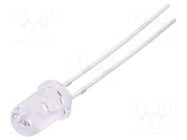 LED; red; 5mm; 500÷1000mcd; 15°; Front: convex; 1.8÷2.4VDC FORYARD