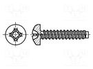 Screw; for metal; 2.2x6.5; Head: cheese head; Phillips; PH1; zinc BOSSARD