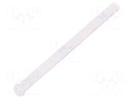Fiber for LED; Ø2mm; L: 21.8mm; round; Front: convex; straight FIX&FASTEN