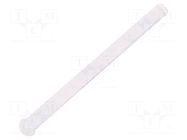 Fiber for LED; Ø2mm; L: 21.8mm; round; Front: convex; straight FIX&FASTEN
