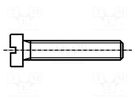 Screw; M1.4x16; 0.3; Head: cheese head; slotted; steel; DIN 84A BOSSARD