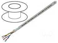 Wire; PAAR-TRONIC Li-2YCY; 10x2x0.34mm2; PE; grey; 250V; CPR: Eca HELUKABEL