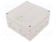 Enclosure: junction box; X: 140mm; Y: 140mm; Z: 79mm; polystyrene SPELSBERG