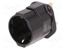 Adapter; Plug: with earthing; Input: UK; Out: EU; Colour: black Goobay
