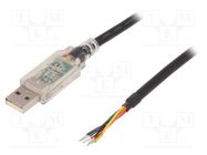 Module: cable integrated; UART,USB; lead; 1.8VDC; USB-TTL; 1.8V FTDI