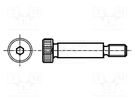 Shoulder screw; steel; M6; 1; Thread len: 11mm; hex key; HEX 4mm ELESA+GANTER