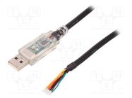 Module: cable integrated; RS232,USB; lead; 1.8m; 5VDC; USB A 