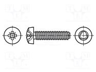 Screw; 2.5x6; Head: cheese head; Pozidriv; PZ1; A2 stainless steel 