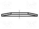 Washer; disk spring,spring; M4; D=10mm; spring steel; BN 806 BOSSARD