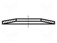 Washer; disk spring,spring; M5; D=15mm; spring steel; BN 806 BOSSARD