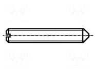 Screw; M2x3; 0.4; Head: without head; slotted; 0.25mm; DIN 553 BOSSARD