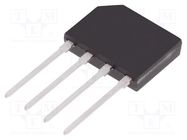 Bridge rectifier: single-phase; Urmax: 1kV; If: 2A; Ifsm: 65A; flat DIODES INCORPORATED