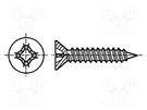 Screw; 4.8x13; Head: countersunk; Phillips; PH2; steel; zinc; BN 995 BOSSARD