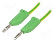 Test lead; 70VDC; 33VAC; 16A; banana plug 4mm,both sides; Len: 2m SCHÜTZINGER