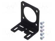 Bracket; black; bracket,mounting screws; NEMA 14; aluminum; 1pcs. POLOLU