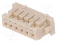 Connector: wire-board; plug; female; DF13; 1.25mm; PIN: 6; for cable 